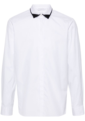 Neil Barrett contrasting-collar cotton shirt - White