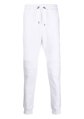 Balmain logo-print track pants - White