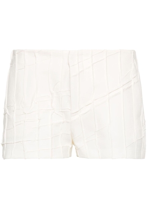 Blumarine pleat-detail shorts - Neutrals