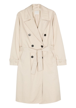 Forte Forte double-breasted belted trench coat - Neutrals