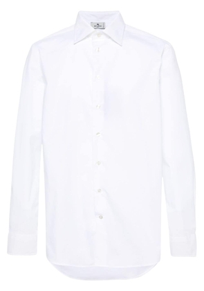 ETRO long-sleeve poplin shirt - White
