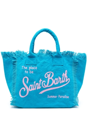 MC2 Saint Barth Vanity canvas beach bag - Blue