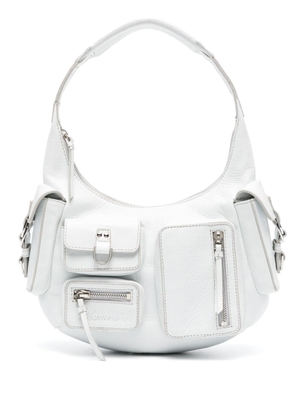 Blumarine small Hobo leather shoulder bag - White