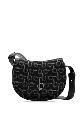 Burberry mini Rocking Horse b-pattern crossbody bag - Black