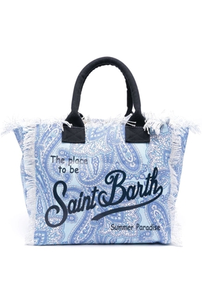 MC2 Saint Barth Vanity paisley-print tote bag - Blue