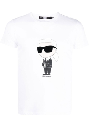 Karl Lagerfeld Ikonik 2.0 organic-cotton T-shirt - White
