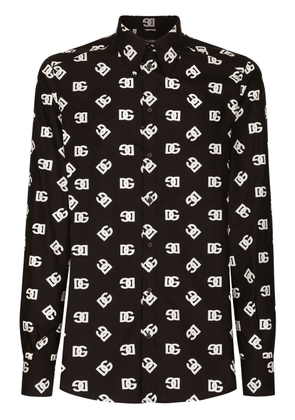 Dolce & Gabbana Martini-fit cotton shirt - Black