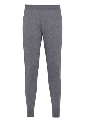Prada tapered-leg cashmere track pants - Grey