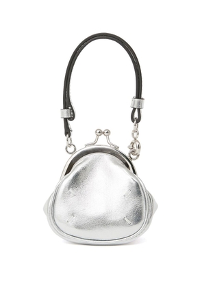 Maison Margiela micro metallic clutch bag - Silver