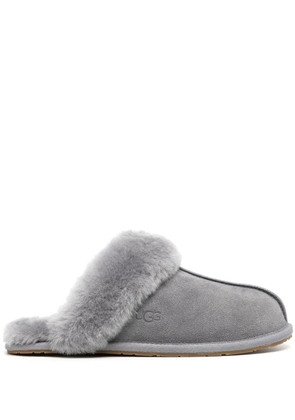 UGG Scuffette II fur-trimmed slippers - Grey