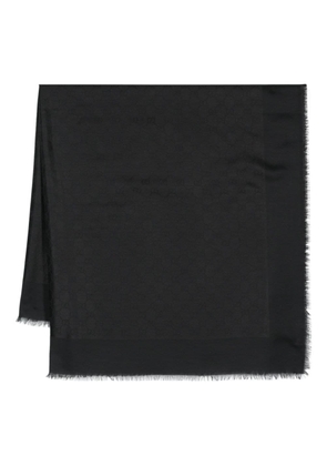 Gucci GG logo jacquard scarf - Black