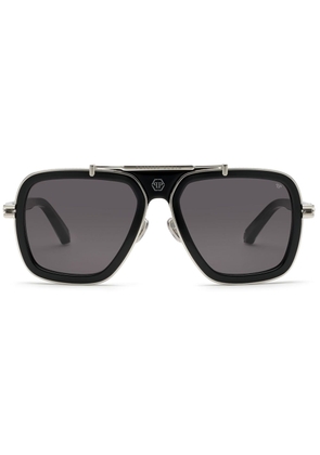 Philipp Plein Plein Icon oversize-frame sunglasses - Black