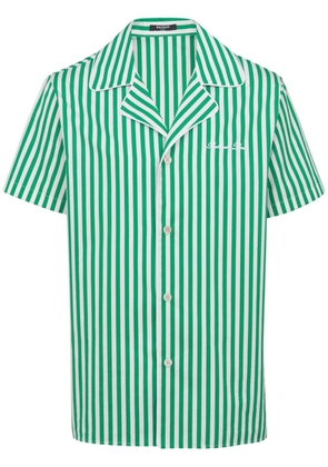 Balmain striped cotton pyjama shirt - Green