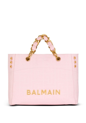 Balmain 1945 Soft leather tote bag - Pink