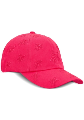 Vilebrequin Turtles-embroidered cotton baseball cap - Pink
