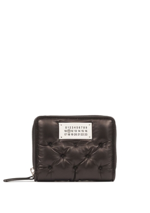 Maison Margiela Numbers-motif padded leather wallet - Black