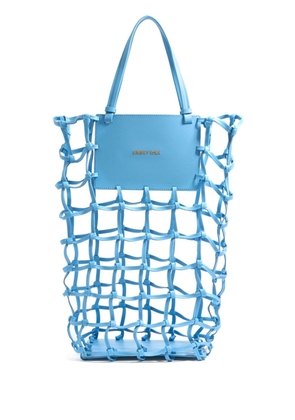 Bimba y Lola leather knotted tote bag - Blue