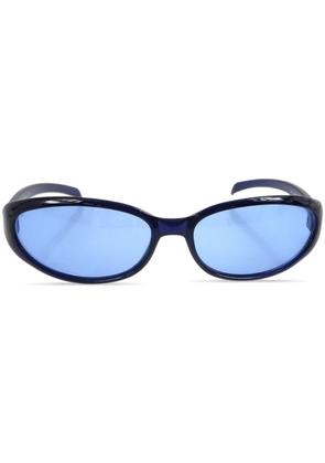 Gucci Pre-Owned 1990-2000s oval-frame sunglasses - Blue
