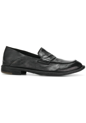 Officine Creative distressed penny loafers - Black