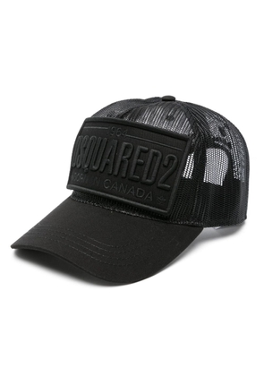 Dsquared2 logo-patch mesh baseball cap - Black