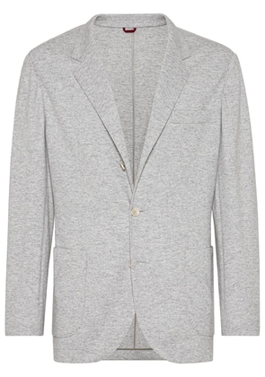 Brunello Cucinelli cashmere single-breasted blazer - Grey