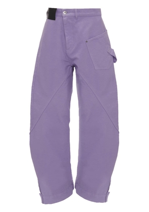 JW Anderson organic cotton loose fit trousers - Purple