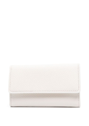 Maison Margiela four-stitch key chain wallet - White