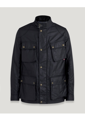 Belstaff Fieldmaster Jacket Men's Waxed Cotton Dark Navy Size UK 38
