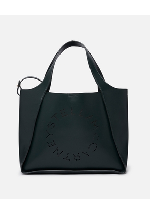 Stella McCartney - Logo Crossbody Tote Bag, Woman, Pine green