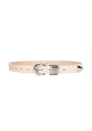 DEHANCHE Hollyhock Belt in Ivory & Silver - Ivory. Size L (also in M, S, XL, XS).