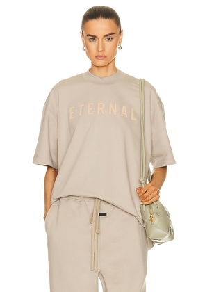 Fear of God Eternal T Shirt in dusty beige - Beige. Size XL/1X (also in XXL/2X).