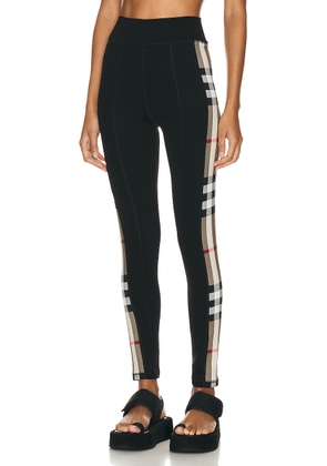 Burberry Athleisure Legging in Black - Black. Size L (also in M, S, XS).