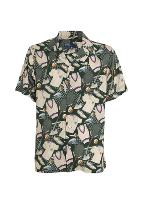 Rlx Ralph Lauren X Wimbledon Printed Camp Shirt