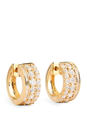 Anita Ko Yellow Gold And Diamond Lola Huggie Earrings