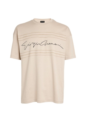 Giorgio Armani Signature Print T-Shirt