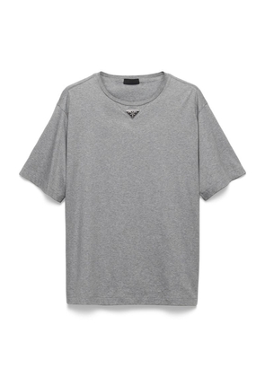 Prada Cotton Logo-Plaque T-Shirt