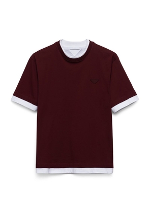 Prada Cotton Layered T-Shirt