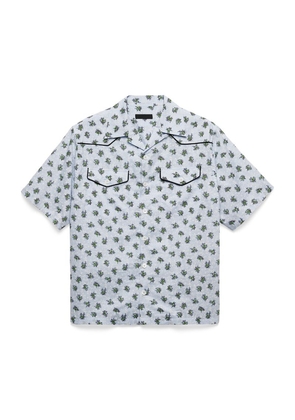 Prada Cotton Edelweiss Print Shirt