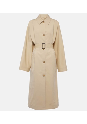 Toteme Belted cotton and silk trench coat