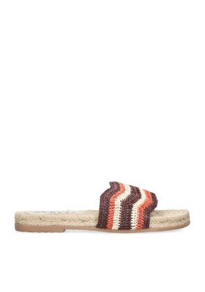Manebi Raffia Crochet Slides
