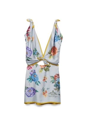 Prada Silk Gardenia Mini Dress