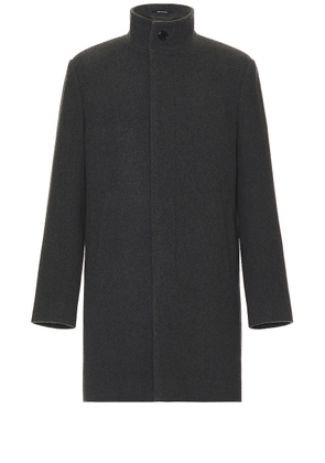 Club Monaco Test Funnel Neck Coat in Charcoal - Charcoal. Size 42 (also in ).