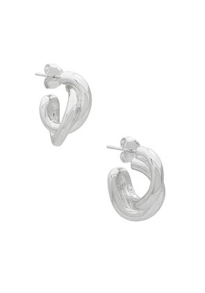 Lie Studio The Diana Earring in Sterling Silver - Metallic Silver. Size all.