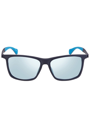 Hugo Boss Gray Blue Rectangular Mens Sunglasses BOSS 1078/S 0FLL/3J 57