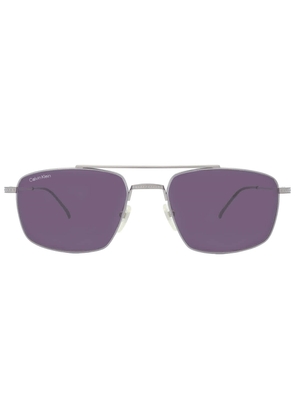 Calvin Klein Purple Navigator Unisex Sunglasses CK22111TS 045 56