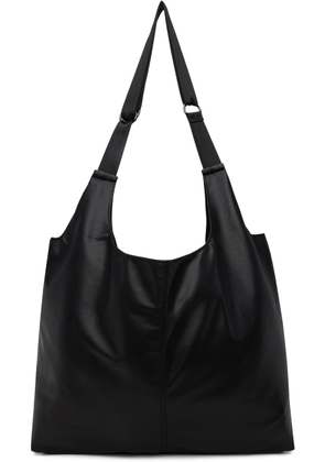 ATTACHMENT Black Synthetic Leather Shopping Tote