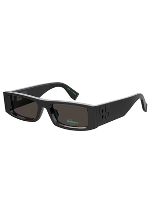Tommy Jeans Grey Rectangular Unisex Sunglasses TJ 0092/S 0807/IR 55