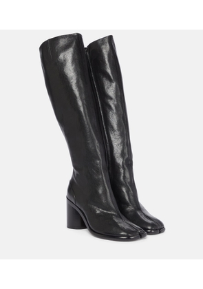 Maison Margiela Tabi leather knee-high leather boots