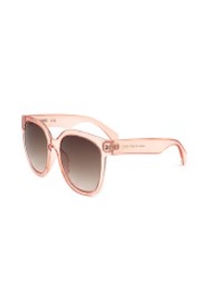 Calvin Klein Broiwn Gradient Square Ladies Sunglasses CK22553S 674 55
