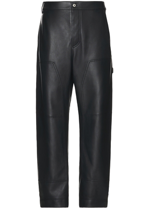 Bottega Veneta Medium Weight Nappa Trousers in Shadow - Black. Size 48 (also in 50).